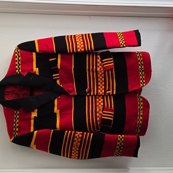 ⭐️ Host Pick ⭐️ Vintage | Abstract Eclectic Cotton Colorful Blazer - Picture 10 of 11